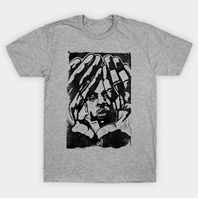 Jay-Z - Linoleum Block Print T-Shirt by Hey Trutt